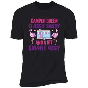camper queen classy sassy smart assy, camping rv gift for mom shirt