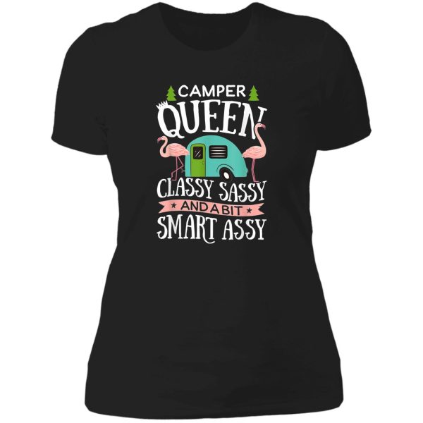 camper queen classy sassy smart assy t shirt camping lady t-shirt
