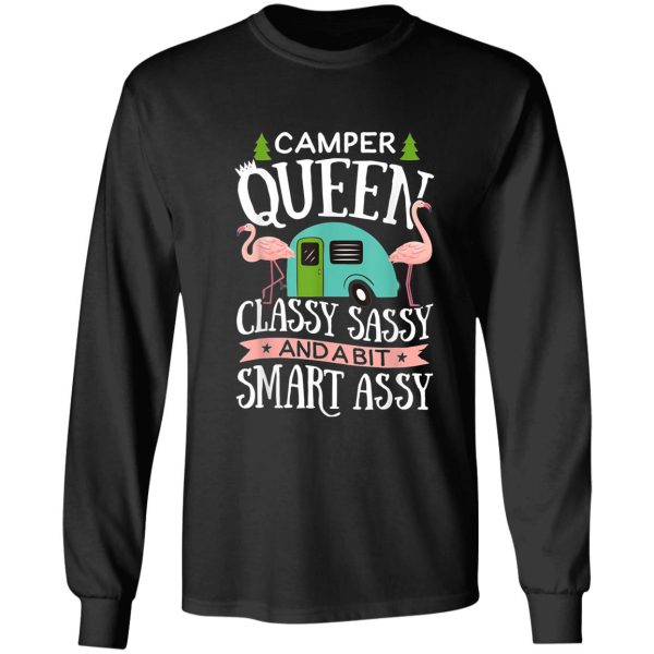 camper queen classy sassy smart assy t shirt camping long sleeve