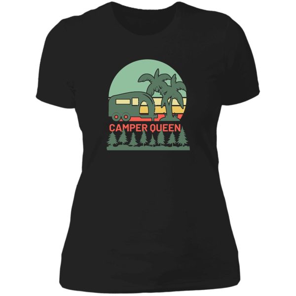 camper queen lady t-shirt