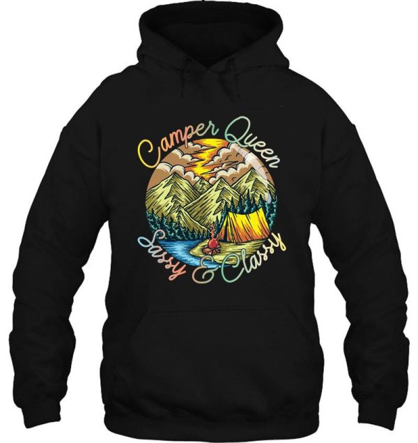 camper queen sassy & classy hoodie