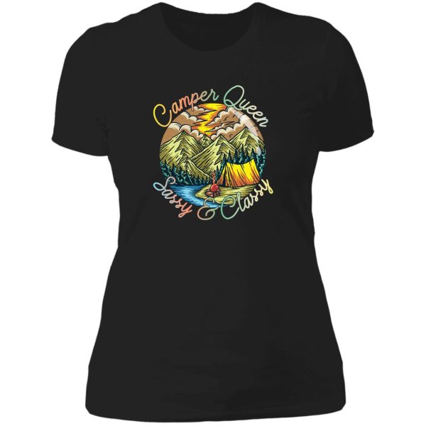 camper queen sassy & classy lady t-shirt