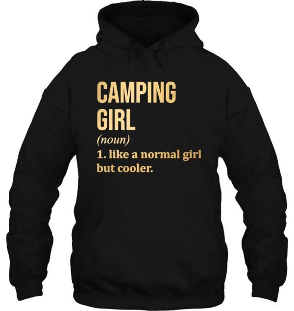 camper t-shirt camping girl gift hoodie