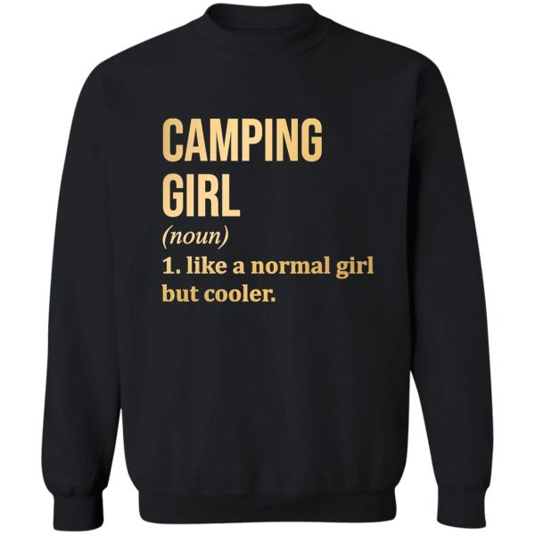 camper t-shirt camping girl gift sweatshirt