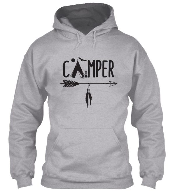 camper tent native american arrow & feathers hoodie