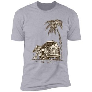 camper van in beach shirt