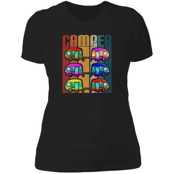 camper van lady t-shirt