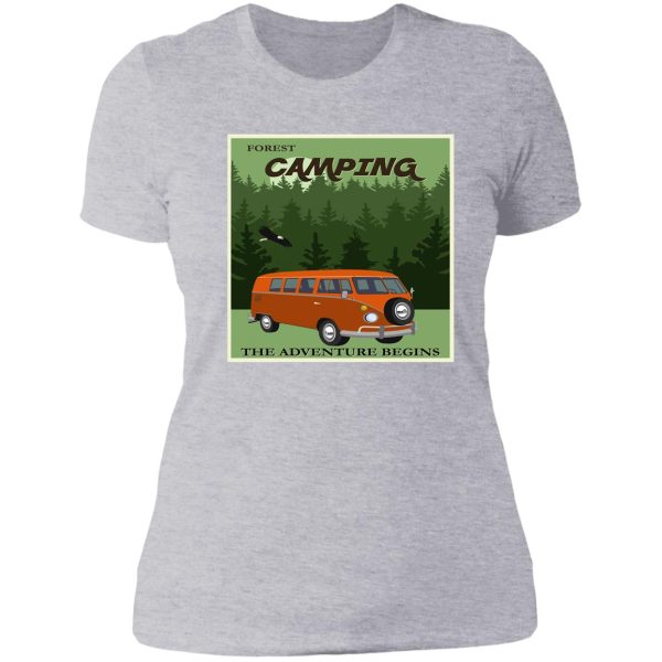 camper van vintage-vintage lady t-shirt