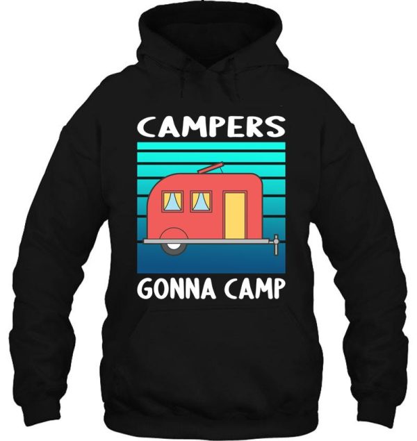 campers gonna camp - camping holidays hoodie