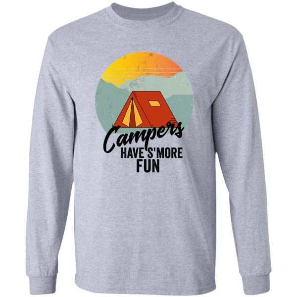 campers have s&#39more fun-summer. long sleeve