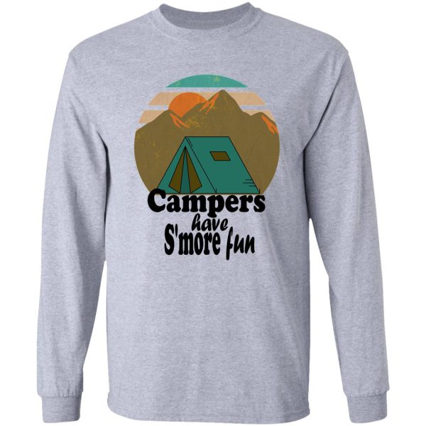 campers have smore fun-summer. long sleeve