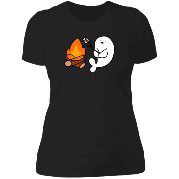 campfire baby harp seal lady t-shirt