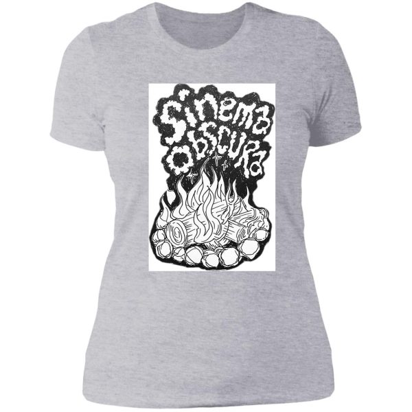 campfire by bill smith lady t-shirt