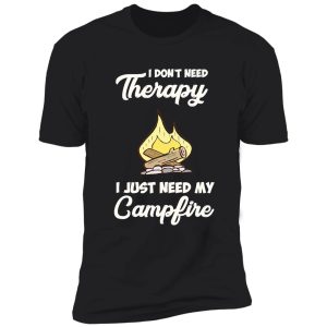campfire camping a camper mountain shirt