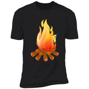 campfire camping trip mountain camper shirt