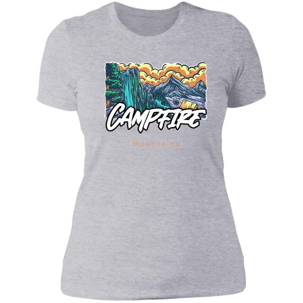 campfire comfort zone lady t-shirt