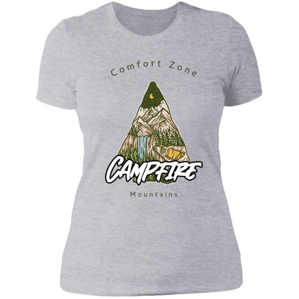 campfire comfort zone lady t-shirt