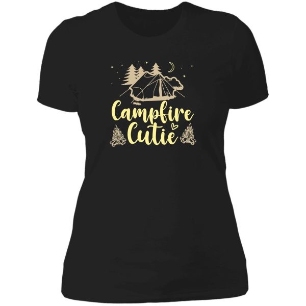 campfire cutie bright lady t-shirt