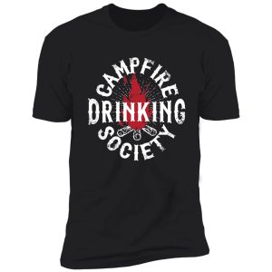 campfire drinking society | camping shirt