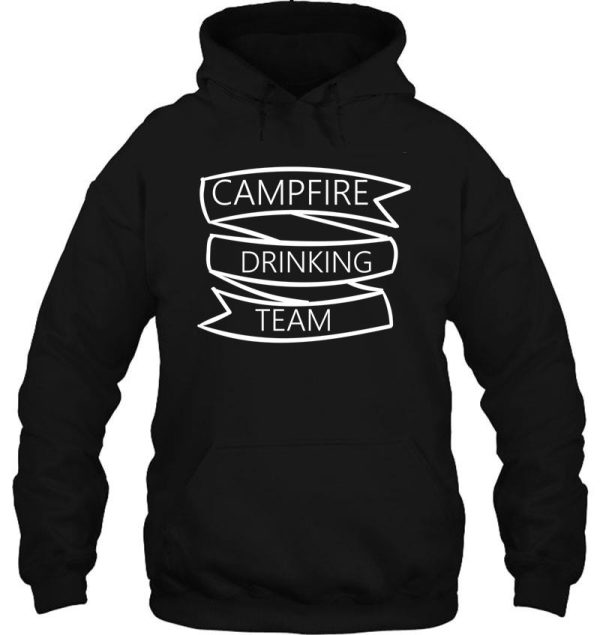 campfire drinking team camper campfire baseball ¾ sleeve t-shirt hoodie