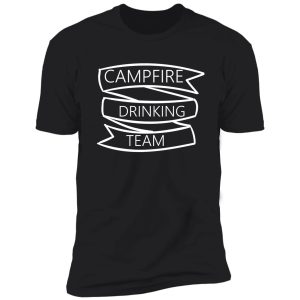 campfire drinking team camper campfire baseball ¾ sleeve t-shirt shirt