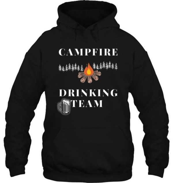 campfire drinking team camping lovers hoodie