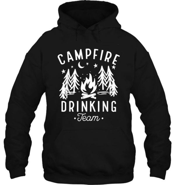 campfire-drinking-team-happy-camper-camping-lover-gift hoodie