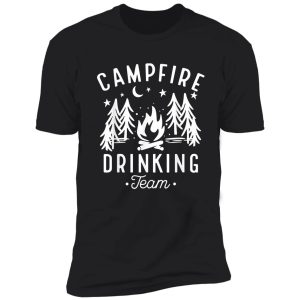 campfire-drinking-team-happy-camper-camping-lover-gift shirt