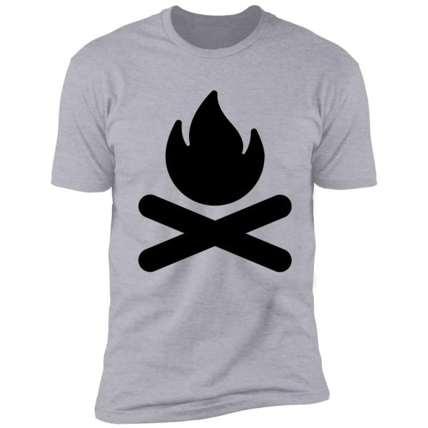 campfire icon art camper fisher hunter shirt