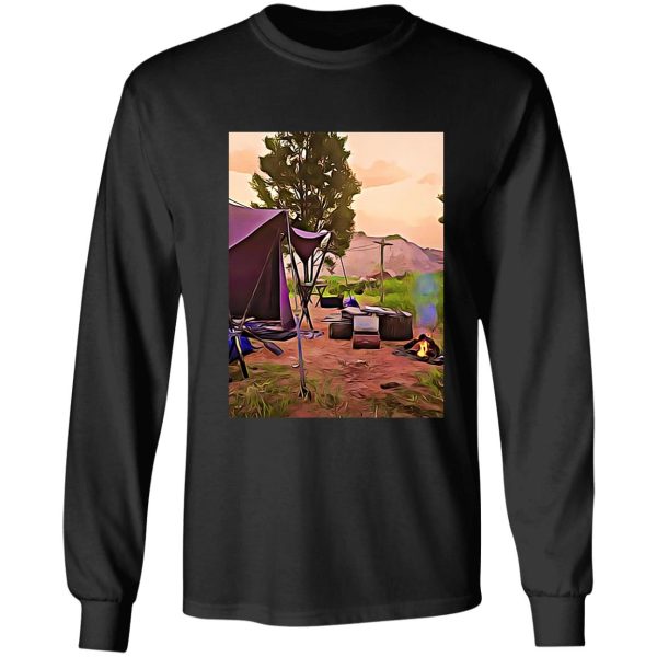 campfire in the wild west long sleeve