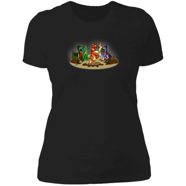campfire lady t-shirt