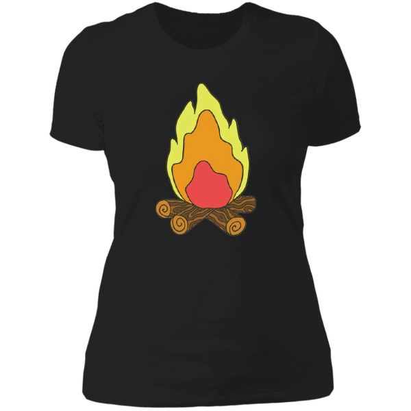 campfire lover lady t-shirt
