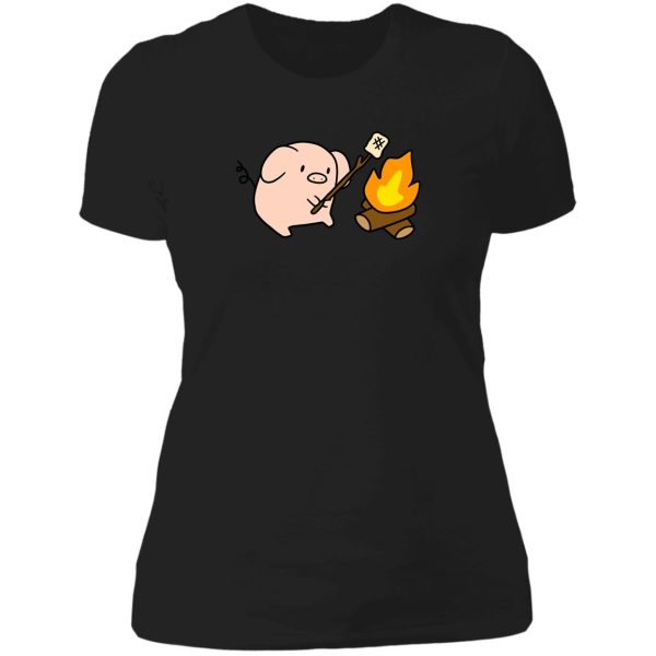 campfire pig lady t-shirt