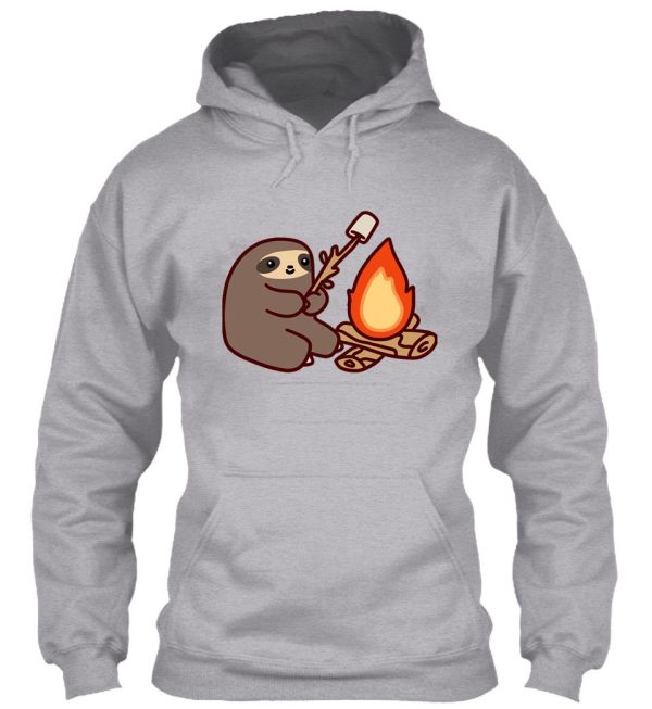 campfire sloth cute sloth sloth cartoon camp fire love camping t-shirt hoodie