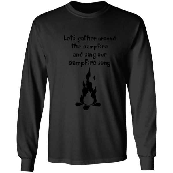 campfire song song (black font) long sleeve