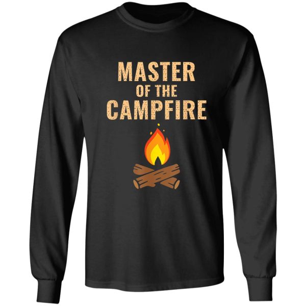 campfire tshirt master of the campfire camp camping shirt t-shirt long sleeve