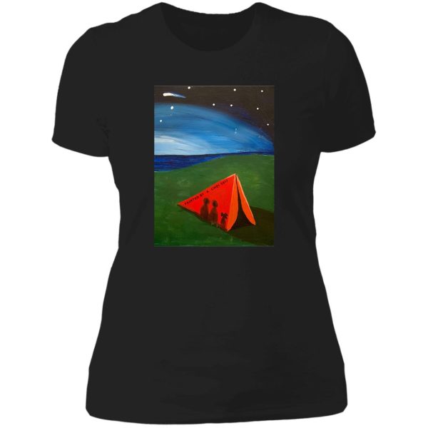 campfire under the stars part 2 lady t-shirt