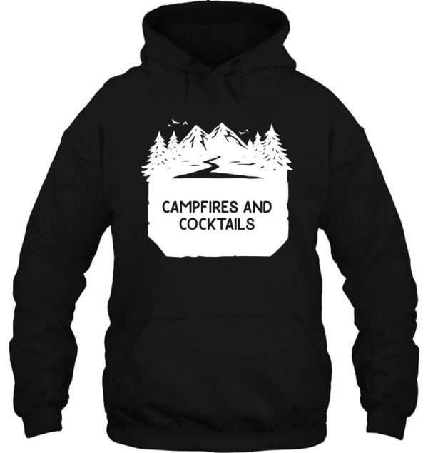 campfires and cocktails bonfire camping men women campfire hoodie