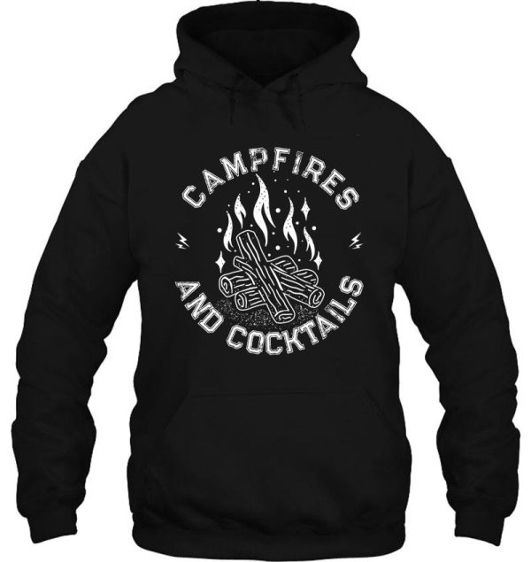 campfires and cocktails bonfire camping men women campfire hoodie