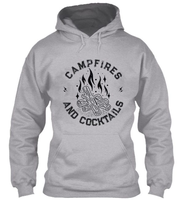 campfires and cocktails bonfire camping men women campfire hoodie