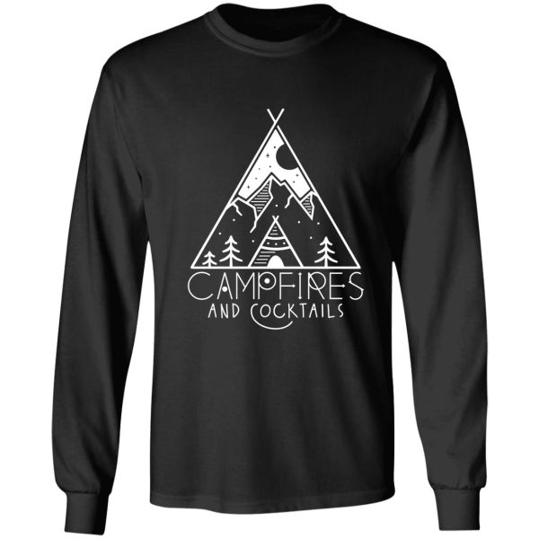 campfires and cocktails long sleeve