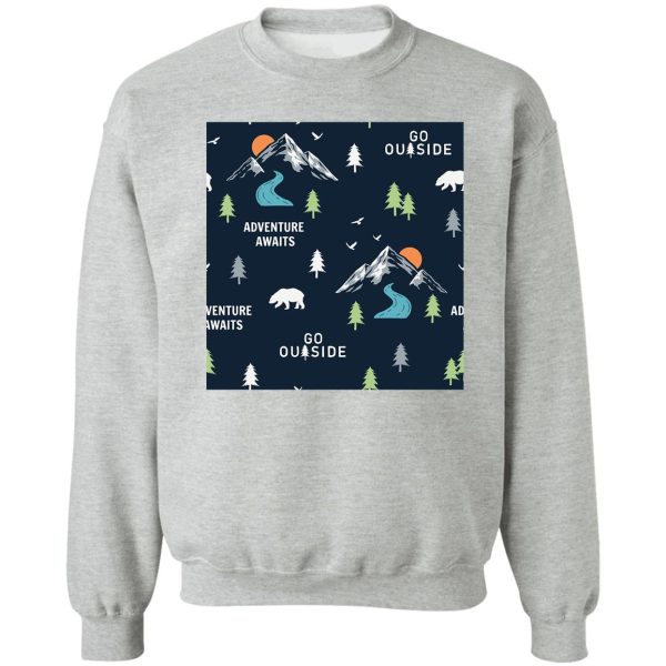 camping adventure sweatshirt