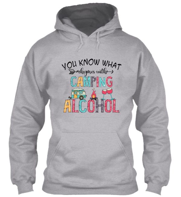 camping alcohol hoodie