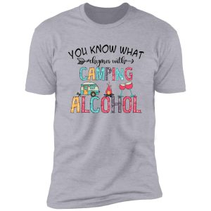 camping alcohol shirt