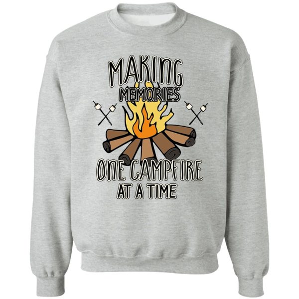 camping and campfire memories sweatshirt