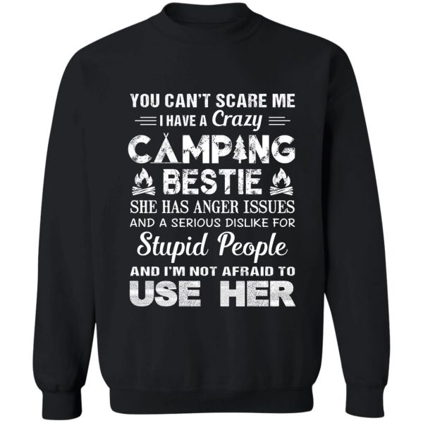 camping and wine - im a simple woman sweatshirt