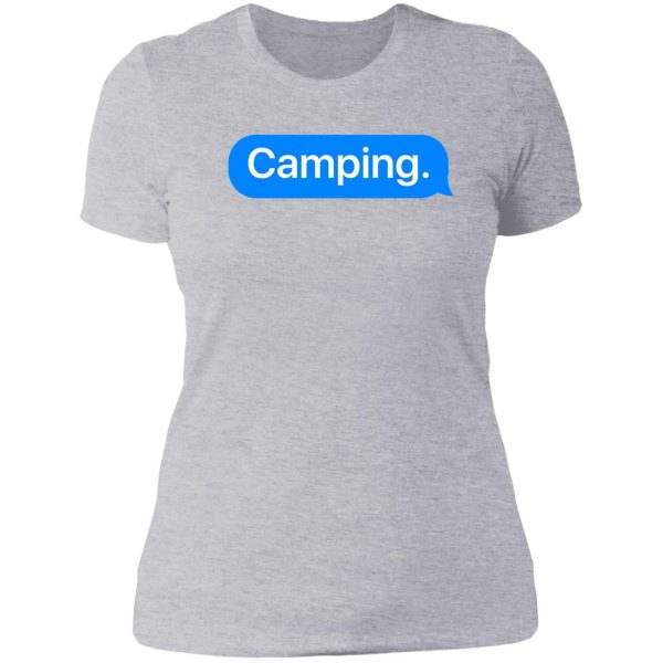 camping art camping travel lady t-shirt
