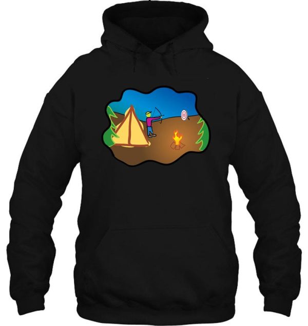 camping art hoodie