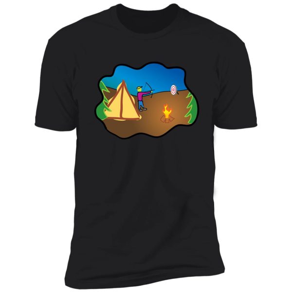 camping art shirt