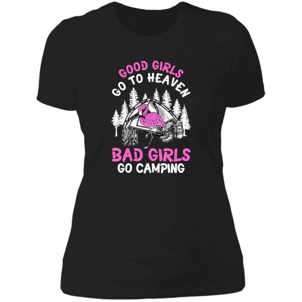 camping bad girls go camping campfire adventure outdoor camper funny mountain lady t-shirt